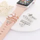 (image for) Pearl Flower Watch Band Charm Set Rose Gold Compatible with all Apple Watch Series