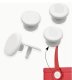 (image for) 4 pack Beach Bag Replacement Rivet Buttons White for Handle Strap Compatible with Bogg Bags & Our Bags