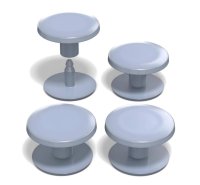 (image for) 4 pack Beach Bag Replacement Gray Rivet Buttons for Handle Strap Compatible with Bogg Bags & Our Bags