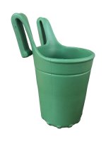 (image for) Dark Green Beach Bag Cup & Yeti Holder Accessory compatible Bevy Boggs, Simply Southern & Our Brand