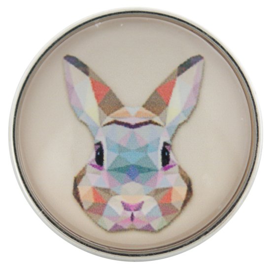 (image for) Snap Glass Jewelry Bunny Rabbit Easter - Click Image to Close