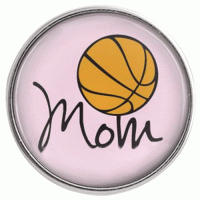 (image for) Snap Glass Jewelry - Sports Baseball Mom