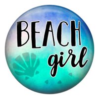 (image for) Snap Jewelry Enamel Ceramic - Beach Girl