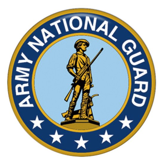 (image for) Snap Jewelry Enamel Ceramic - Military National Guard - Click Image to Close