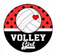 (image for) Snap Jewelry Volleyball Girl Ceramic Enamel 18-20mm