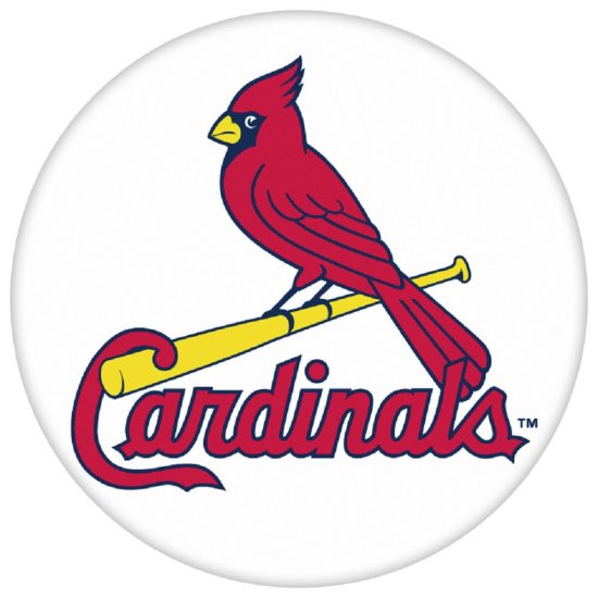 (image for) Snap Jewelry Enamel Ceramic - Sports Team Baseball Cardinals - Click Image to Close