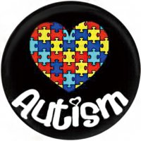 (image for) Snap Jewelry Enamel Ceramic - Autism Puzzle Heart