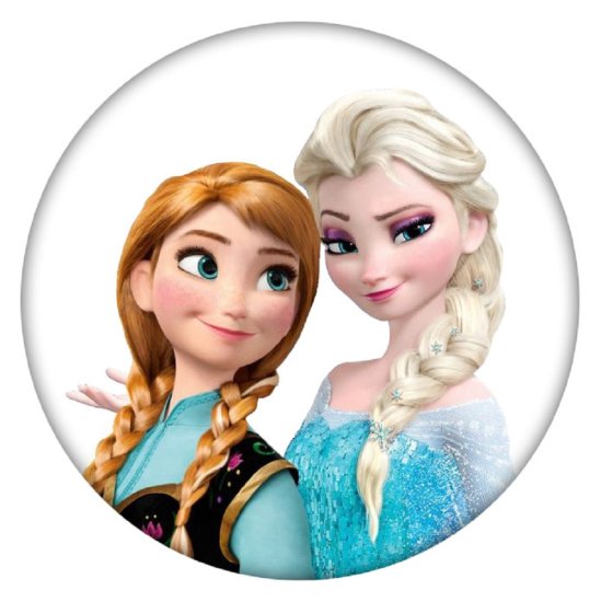 (image for) Snap Jewelry Ceramic Elsa & Anna fits Frozen Ginger Snaps - Click Image to Close