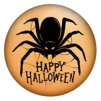 (image for) Snap Jewelry Enamel Ceramic - Happy Halloween Spider