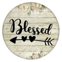 (image for) Snap Jewelry Enamel Ceramic - Blessed