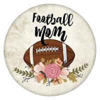 (image for) Snap Jewelry Enamel Ceramic - Football Mom