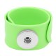 (image for) Snap Jewelry Slap Bracelet Silicone Lime Children Kids fit 18mm