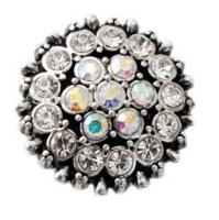 (image for) Snap Jewelry Rhinestone - Antique AB and Clear Halo