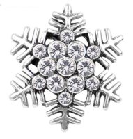 (image for) Snap Jewelry Rhinestone - Snowflake Clear