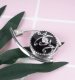 (image for) Snap Jewelry Enamel Mom Clear CZ on Black Enamel