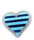 (image for) Blue Heart Bag Charm Compatible for Bogg, Simply Southern & Other Major Brands