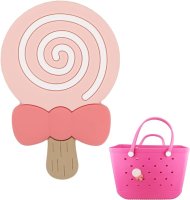 (image for) Lollipop Candy Bag Charm Compatible for Bogg, Simply Southern & Other Major Brands