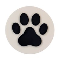 (image for) Paw Print Round Bag Charm Compatible for Bogg, Simply Southern & Other Major Brands