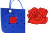 (image for) Red Rose Bag Charm Compatible for Bogg, Simply Southern & Other Major Brands