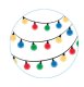 (image for) Christmas Lights Bag Charm Compatible for Bogg, Simply Southern & Other Major Brands