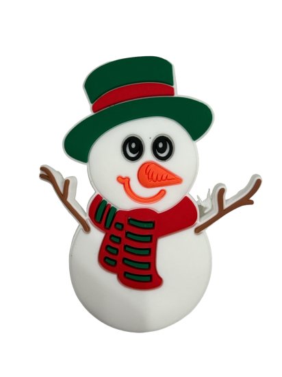 (image for) Snowman Bag Charm Compatible for Bogg, Simply Southern & Other Major Brands - Click Image to Close