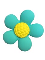 (image for) Flower Teal Bag Charm Compatible for Bogg, Simply Southern & Other Major Brands