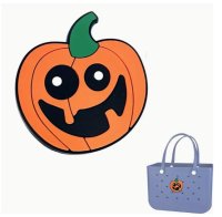 (image for) Pumpkin Bag Charm Compatible for Bogg, Simply Southern & Other Major Brands