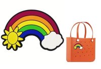 (image for) Rainbow Bag Charm Compatible for Bogg, Simply Southern & Other Major Brands