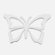 (image for) Butterfly White Cutout Bag Charm Compatible for Bogg, Simply Southern & Other Major Brands