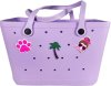 (image for) Pink Paw Print Dog Bag Charm Compatible for Bogg, Simply Southern & Other Major Brands