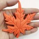 (image for) Orange Leaf Leaves Bag Charm Compatible for Bogg, Simply Southern & Other Major Brands