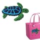 (image for) Sea Turtle Bag Charm Compatible for Bogg, Simply Southern & Other Major Brands