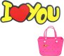 (image for) I Love You Heart Bag Charm Compatible for Bogg, Simply Southern & Other Major Brands