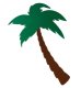 (image for) Palm Tree Bag Charm Compatible for Bogg, Simply Southern & Other Major Brands