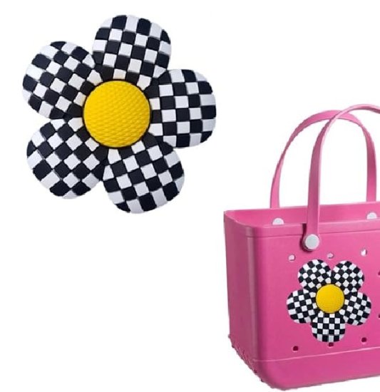 (image for) Racing Flower Nascar Bag Charm Compatible for Bogg, Simply Southern & Other Major Brands - Click Image to Close