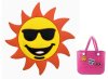 (image for) Sun Bag Charm Compatible for Bogg, Simply Southern & Other Major Brands