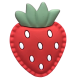 (image for) Strawberry Bag Charm Compatible for Bogg, Simply Southern & Other Major Brands