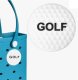 (image for) Golf Ball Bag Charm Compatible for Bogg, Simply Southern & Other Major Brands