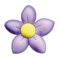 (image for) Purple Flower Bag Charm Compatible for Bogg, Simply Southern & Other Major Brands