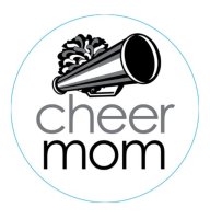 (image for) Cheer Mom Round Bag Charm Compatible for Bogg, Simply Southern & Other Major Brands