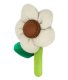 (image for) 3D Cream Fabric Flower Charm for Our Beach Bags Jumbo Charms Compatible for bogg, Simply Southern