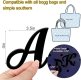 (image for) A - Letter Monogram Charm for Our Beach Bags Jumbo Charms Compatible for bogg, Simply Southern