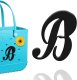 (image for) B - Letter Monogram Charm for Our Beach Bags Jumbo Charms Compatible for bogg, Simply Southern