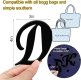 (image for) D - Letter Monogram Charm for Our Beach Bags Jumbo Charms Compatible for bogg, Simply Southern