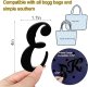 (image for) E - Letter Monogram Charm for Our Beach Bags Jumbo Charms Compatible for bogg, Simply Southern