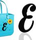 (image for) E - Letter Monogram Charm for Our Beach Bags Jumbo Charms Compatible for bogg, Simply Southern