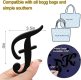 (image for) F - Letter Monogram Charm for Our Beach Bags Jumbo Charms Compatible for bogg, Simply Southern