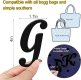 (image for) G - Letter Monogram Charm for Our Beach Bags Jumbo Charms Compatible for bogg, Simply Southern