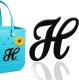 (image for) H - Letter Monogram Charm for Our Beach Bags Jumbo Charms Compatible for bogg, Simply Southern