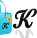 (image for) K - Letter Monogram Charm for Our Beach Bags Jumbo Charms Compatible for bogg, Simply Southern